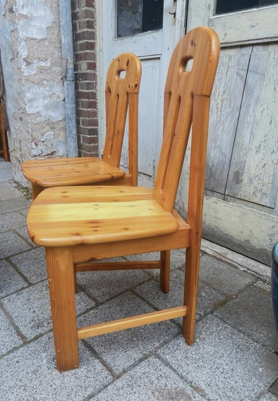 Image 1 of Ensemble de 6 chaises de salle à manger Effezeta en pin