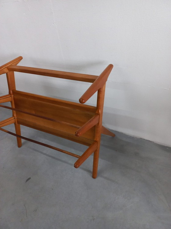 Image 1 of Raro tavolino da parete modernista Wim Den Boon (Attrib)