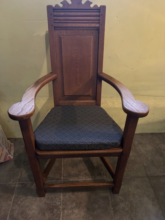 Antique solid oak arm(monastery)chair – Armchairs, Wood (photo 6 of 6)