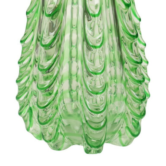 Image 1 of Large Green Glass Vase Murano