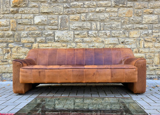 De Sede DS 44 Sofà Set Divano in Pelle Poltrona in Pelle Vintage Loft Anni '60 '70 – Leather (photo 5 of 14)