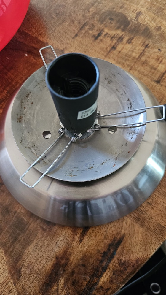 Image 1 of Red space age mushroom lamp