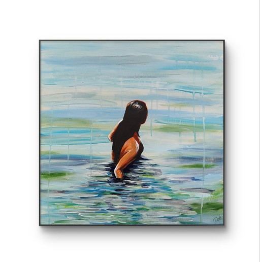 Della Camilleri - Water 1 - Artist's Painting – schilderijen tekeningen, Canvas (photo 2 of 9)