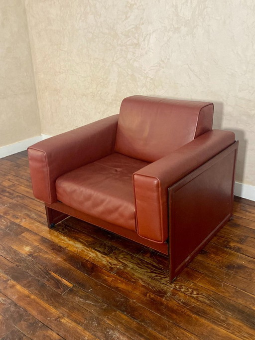  korium km 3/1 armchair by Tito Agnoli for Matteo Grassi, Italy, 1980s.