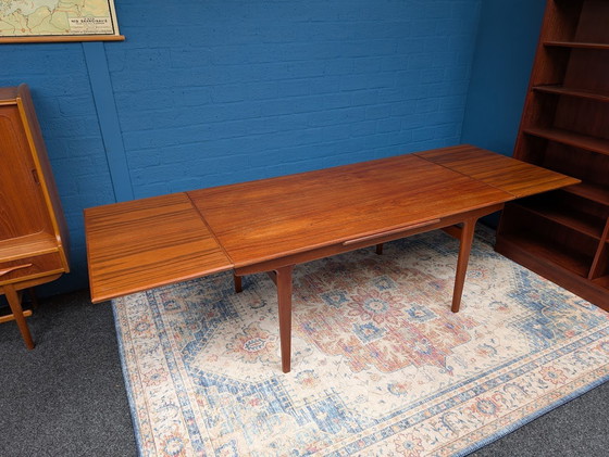 Image 1 of Vintage Extendable Dining Table, Vejle Stolefabrik, Danish Design From The Sixties