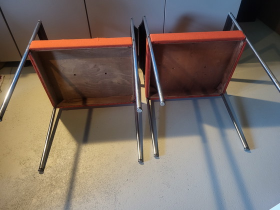 Image 1 of Gijs van der Sluis 2 chairs wooden backrest