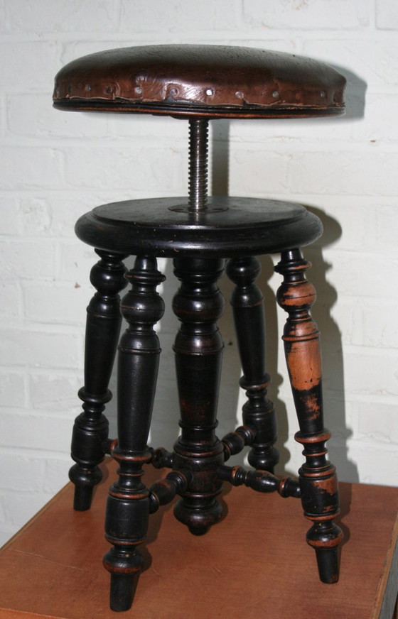 Image 1 of Antique piano stool from Music Room