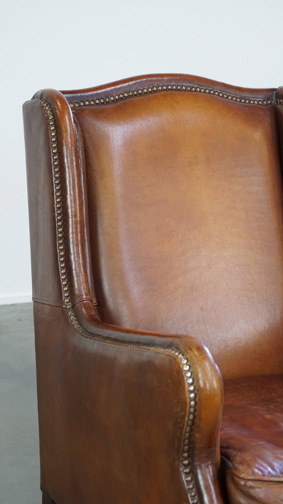 Image 1 of Fauteuil Gemaakt Van Schapenleer 