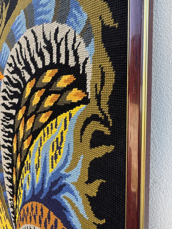 Image 1 of Arazzo con gallo sgargiante, anni '70