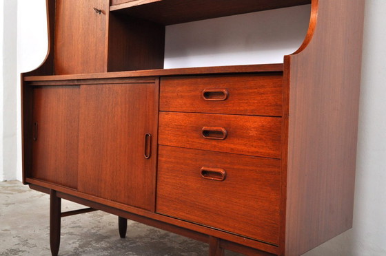 Image 1 of Vintage medium highboard in teak, 1960s