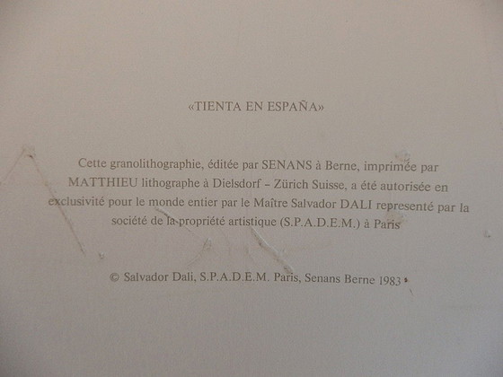 Salvador Dali : Tienta en Espana, lithographie signée – Lithographies et sérigraphies, Paper (photo 8 of 8)