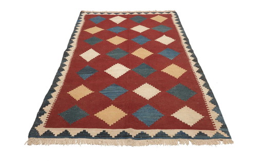 Kilim Fars Qashqai -Hand-woven-Unused 268 X 152 Cm No. 448995