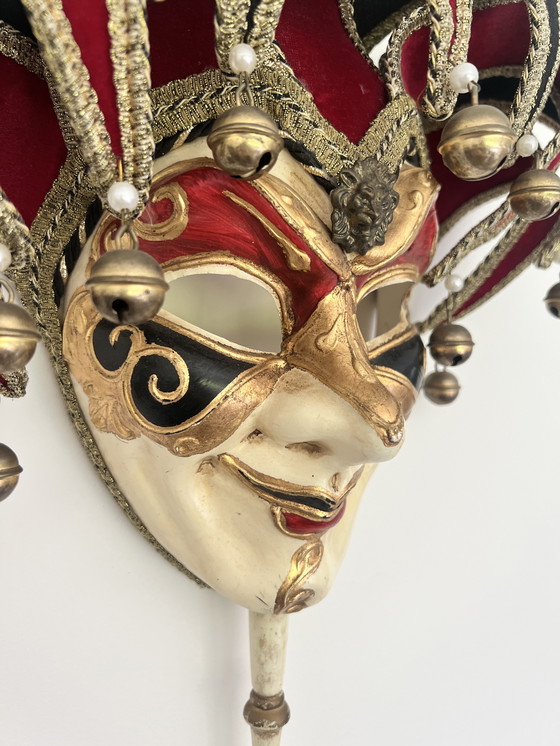 Image 1 of Vintage Venezia Carnaval Nar Masker