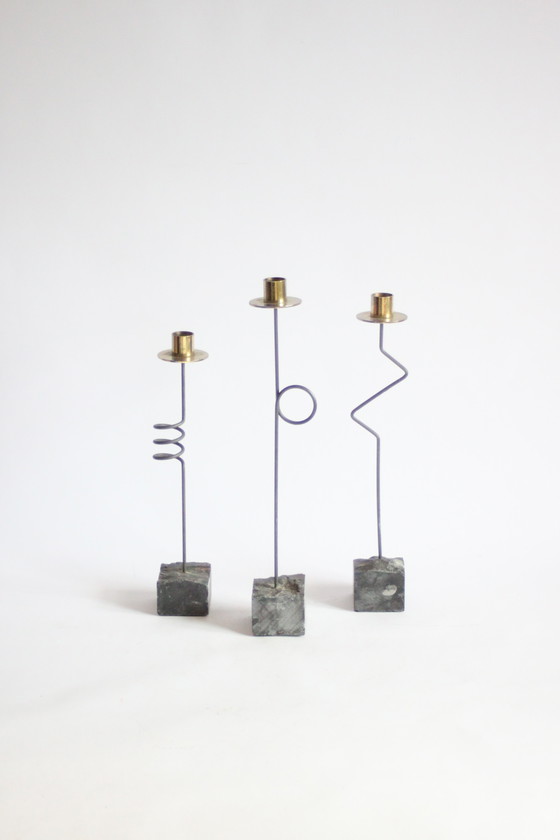 Image 1 of Candelieri postmoderni vintage IKEA di Ehlen Johansson, 1987