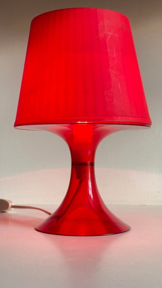 Red Ikea Vintage Lamp – Table lamps, Plexiglass (photo 20 of 24)