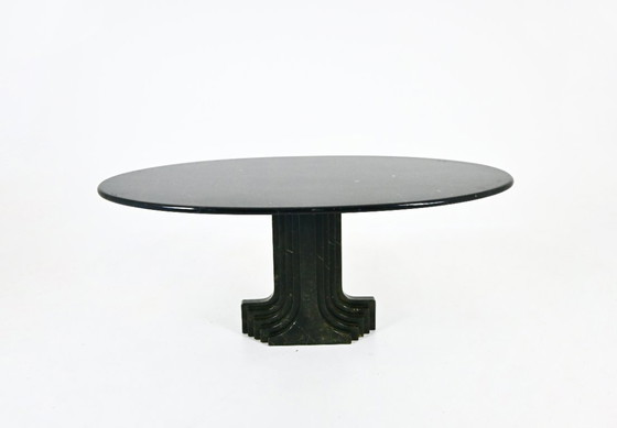 Image 1 of Ovale eettafel "Argo" van Carlo Scarpa voor Simon Gavina, jaren 70