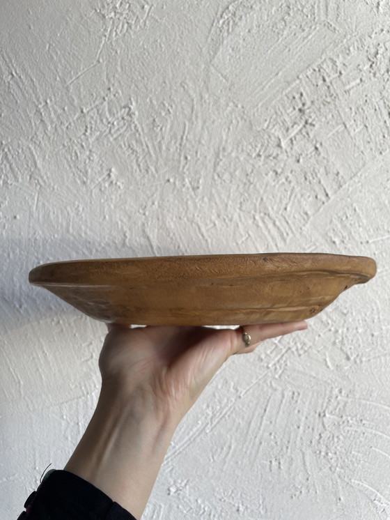 Image 1 of Plat bois primitif vintage 