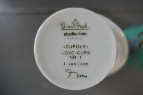 Image 1 of Vintage Rosenthal Love - Cups Nr. 1 J. van Loon