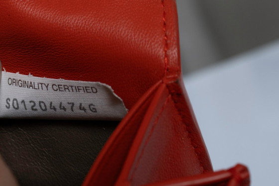 Bottega Veneta, Geldbörse mit Kette aus rotem Leder – Crossbody-Taschen, Calfskin (photo 12 of 12)