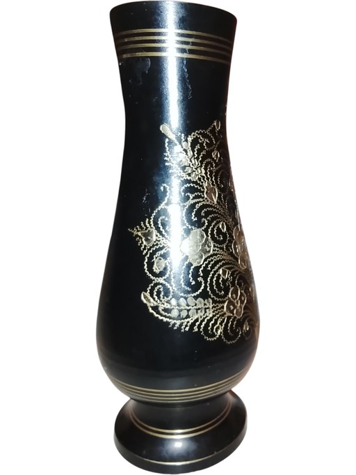 60's Indian handicraft vase