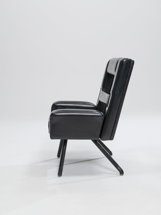 Image 1 of Leatherette Armchair Prototype, Italy, 1980s