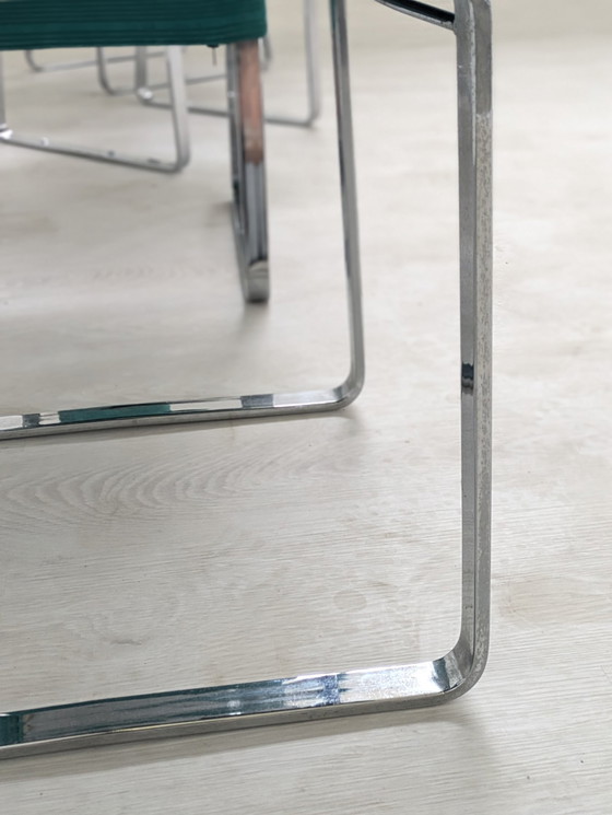 Image 1 of Chaise - Acier, tissu - Four Vintage Chairs