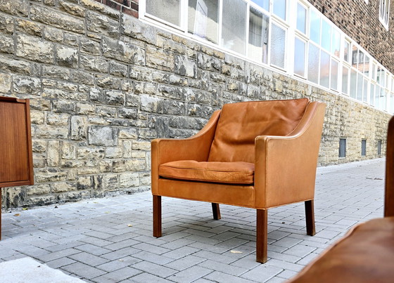 Image 1 of Borge Mogensen Frederica Fauteuil en cuir Vintage 60s 70s Loft Sudio