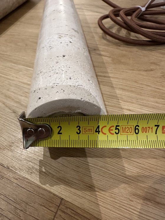 Image 1 of 2x Lámpara colgante de travertino, Wabi Sabi