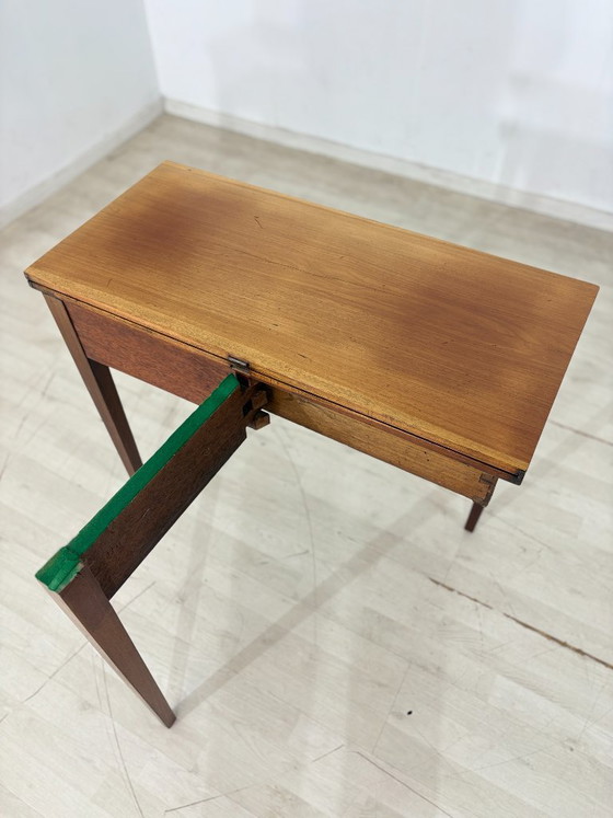 Image 1 of Prachtige antieke consoletafel / bureau / tafel / mahoniehouten ladekast