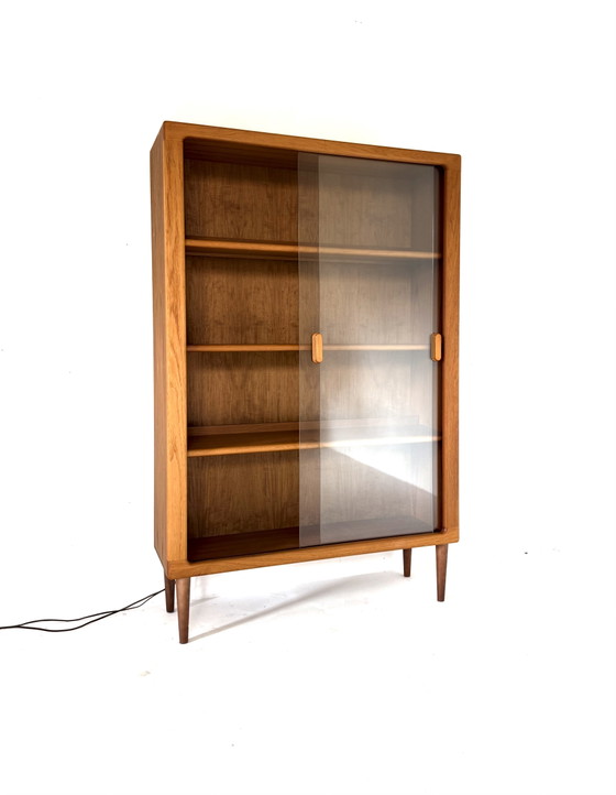 Vetrina vintage XL danese in teak, CFC Silkeborg '80 – Vetrine, Glass, Wood (photo 5 of 15)