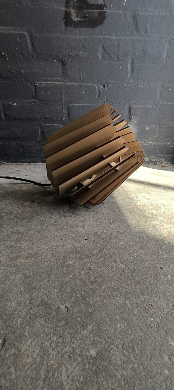 Image 1 of Van Tjalle and Jasper Mini-spot table lamp laser-cut MDF lamp modern minimalist design