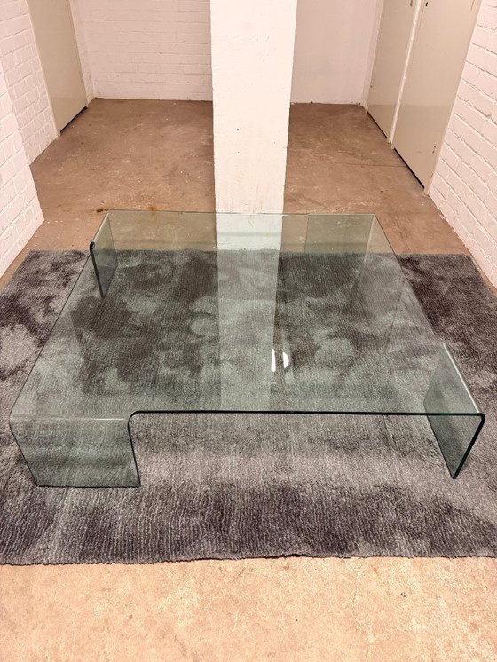 Image 1 of Table basse design en verre Fiam « Neutra »