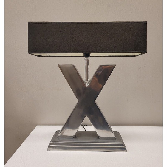 Image 1 of Mid-Century Lampe "X" aus Stahl, Frankreich