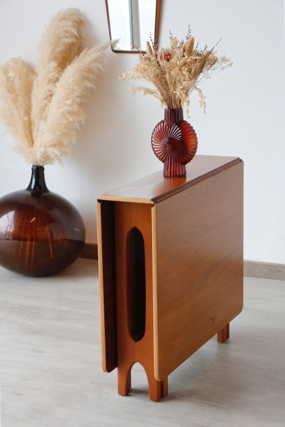 Image 1 of Skandinavischer Klapptisch - Bendt Winge – Teak und Buche – 1950er/60er Jahre