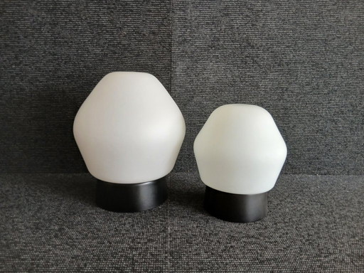 Ceiling Lamps Milk Glass, Philips - Vintage