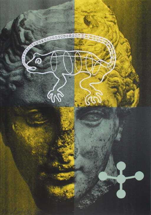 TOUBA, 'Antiko moderne', litografia di grandissime dimensioni, prima copia!