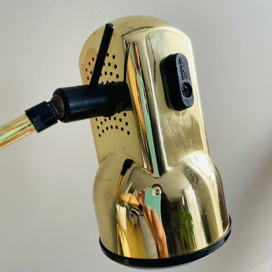 Image 1 of Portuguese postmodern articulated metal desk lamp, 1980s