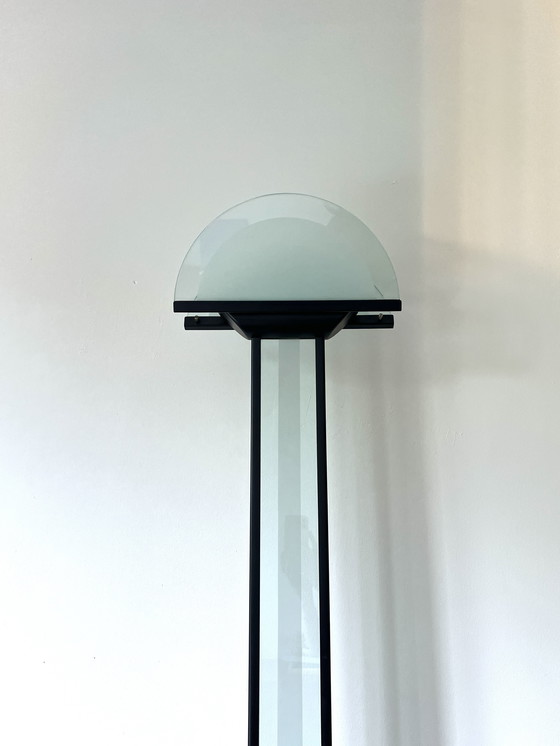 Image 1 of Grote Italiaanse glazen design vloerlamp, Lamperti 1980's