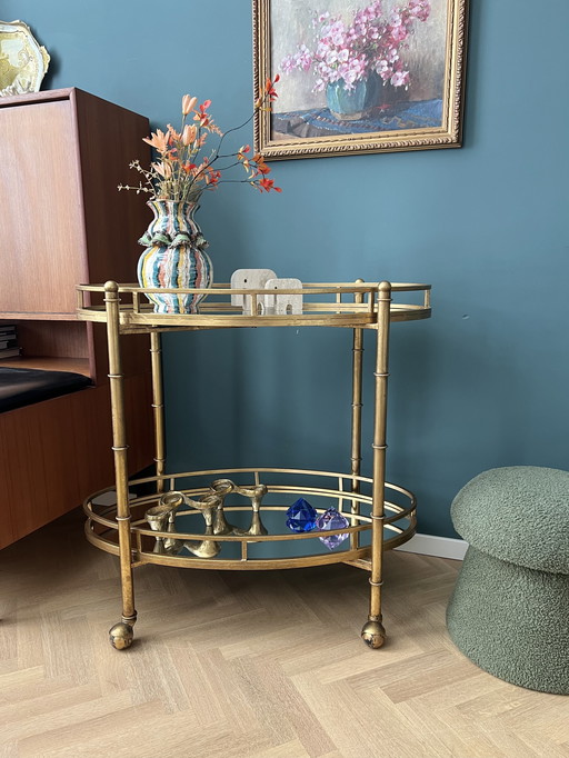 Goudkleurige Normandy Bar Cart van Bungalow 5