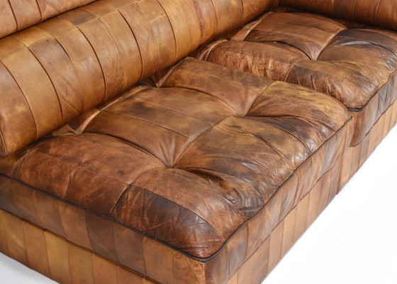 Image 1 of De Sede DS-88 Sectional Daybed / Sofa in Cognac Tan leather – Switzerland, circa 1970