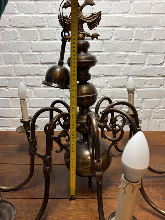 Image 1 of Lustre classique flamand/hollandais en laiton