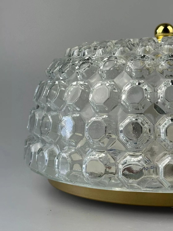 Image 1 of 60er 70er Jahre Deckenlampe Plafoniere Glashütte Limburg Germany Space Age