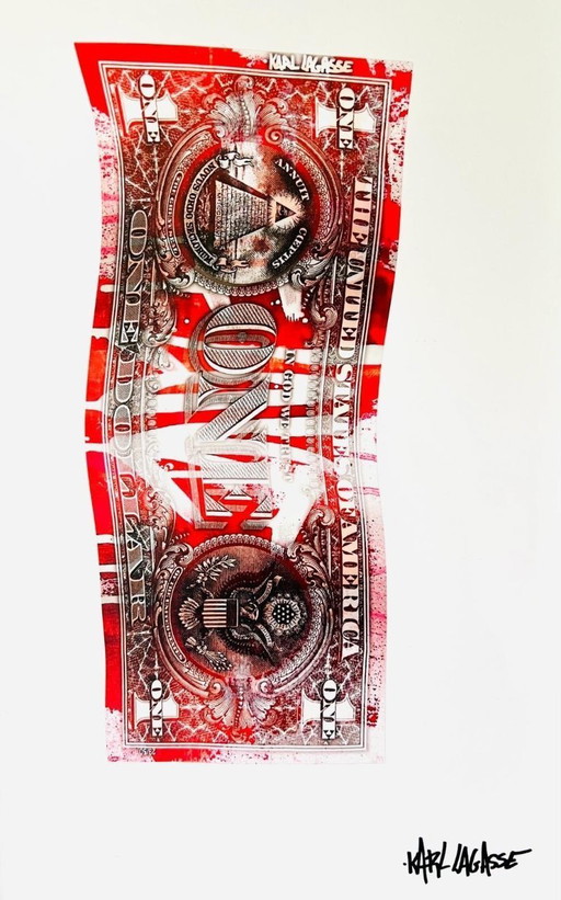 Karl LAGASSE - New Art Dollar 38 - Serigraphie d'Artiste