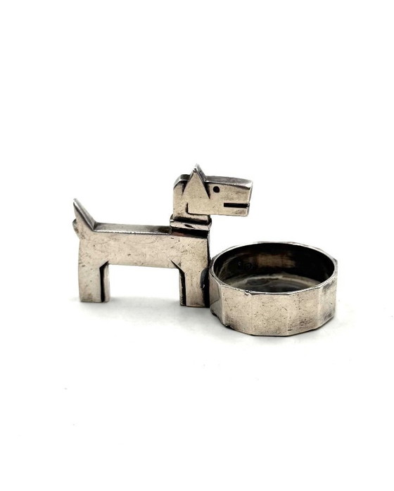 Image 1 of Posacenere piccolo Art Déco Ric & Mac placcato in argento, Edouard Marcel Sandoz, Gallia Christofle, Francia, anni '30