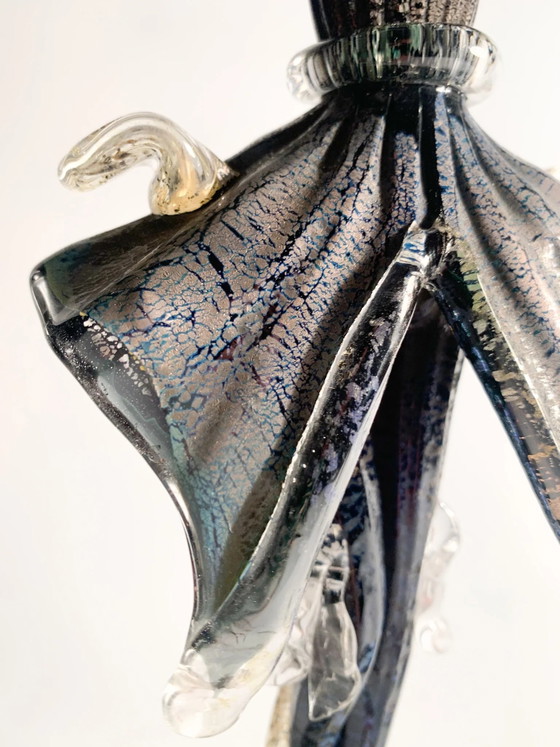 1960s Hand-blown Murano Glass Figurative Statue Attributable to Salviati – Sculpture (photo 13 of 14)