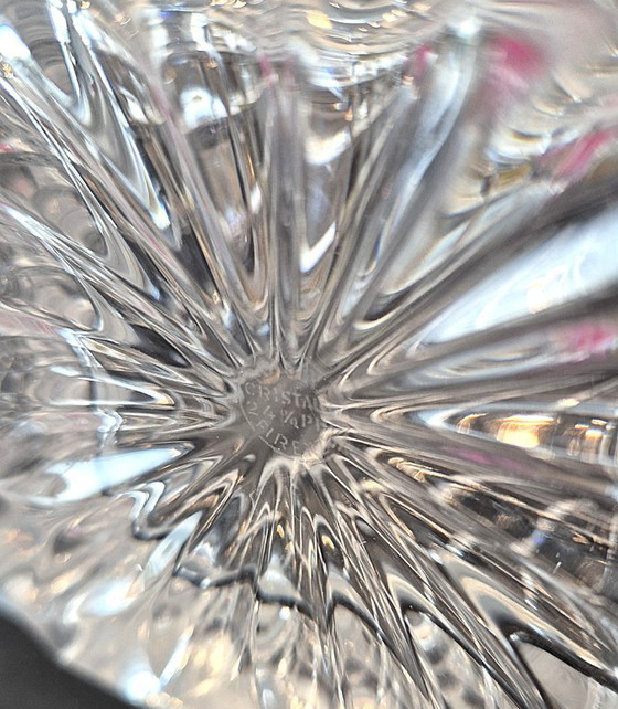 Image 1 of Decanter per whisky originale Masini Carlo Florence Crystal con tappo in argento - firmato.