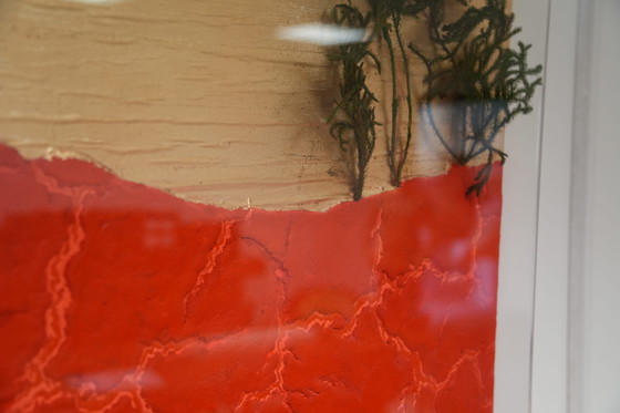 Image 1 of Captivating 1980s Italian Modernism: Signed Guido Coletti Mixed Media Shadow Box