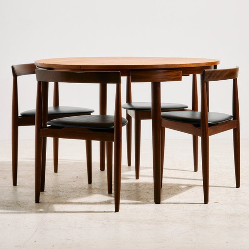 MK11690 Esszimmerset aus Teakholz von Hans Olsen für Frem Røjle, 5er-Set
