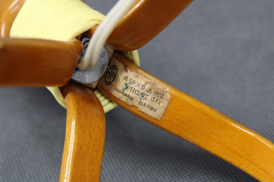 Image 1 of Lámpara de mesa de madera de los años 60,Checoslovaquia