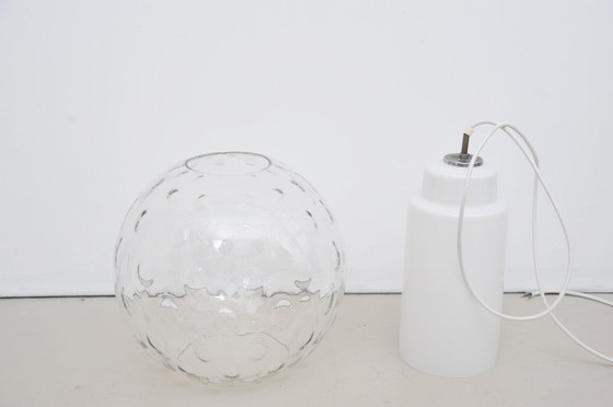Image 1 of Lampe à suspension en verre de Peill & Putzler (années 1950)